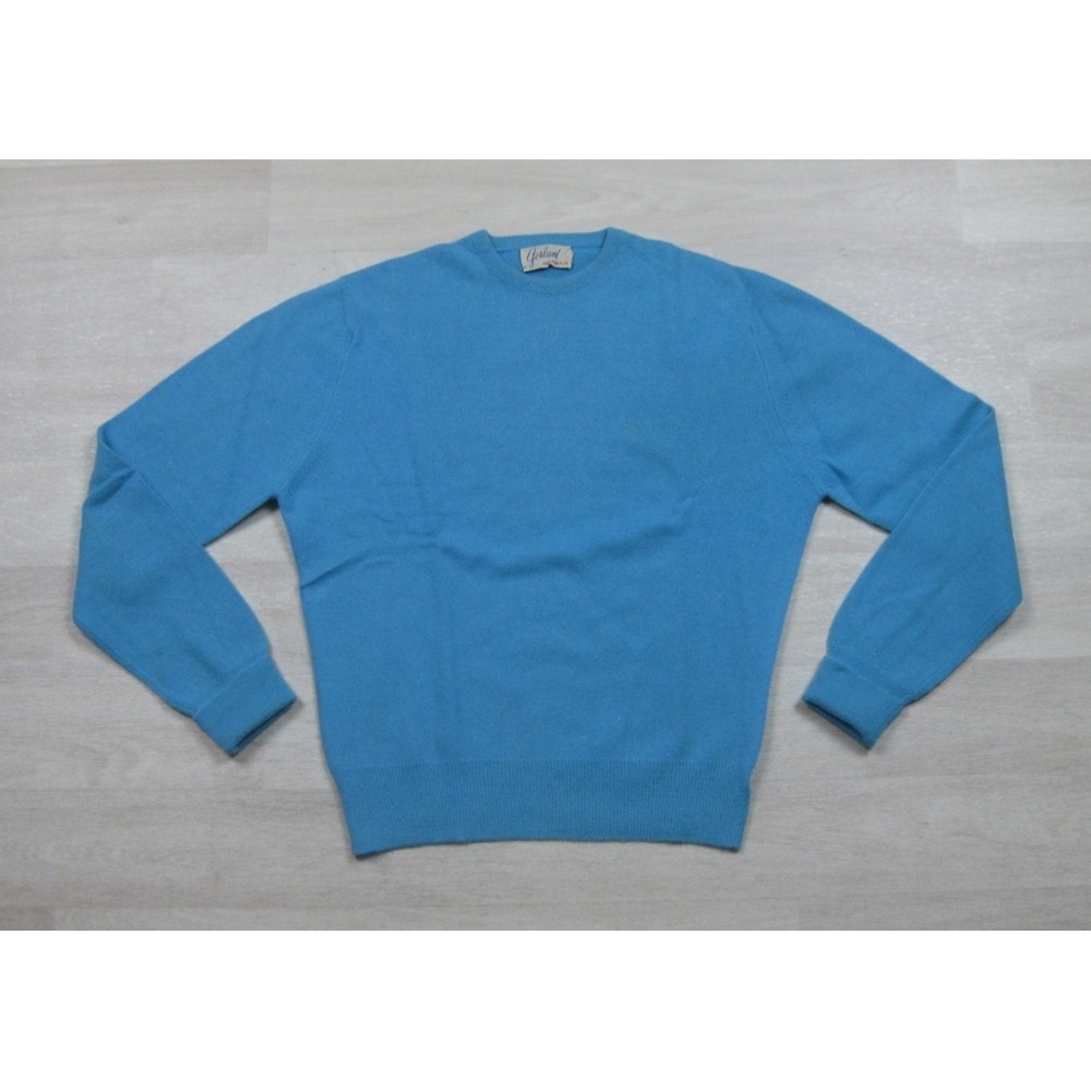 Vintage 50s‎ Garland Dreamspun Sweater Women's (M) Wool Robins Egg Blue Soft
